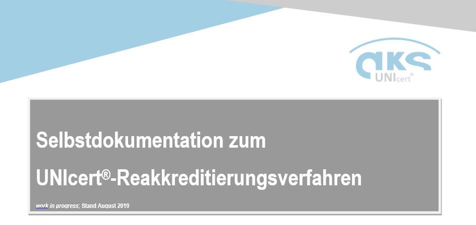 Selbstdokumentation zum Reakkreditierungsverfahren