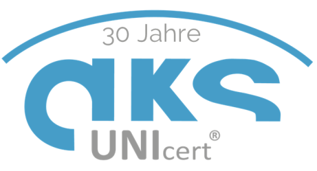 Logo UNIcert 30 Jahre